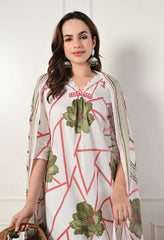 Cream Cotton Suit- Set of 3