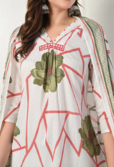 Cream Cotton Suit- Set of 3