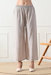 Grey Mul Chanderi Embroidered Suit - Set of 3