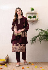 Elegant 3 - piece Pure Velvet Set - Fine Strings