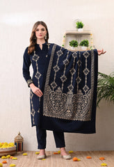 Elegant 3 - piece Pure Velvet Set - Fine Strings