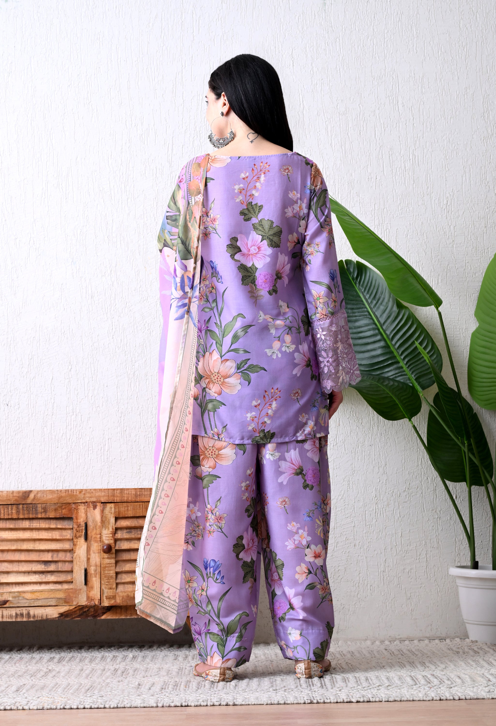 Premium Cotton Farshi Shalwar Suit- Set of 3