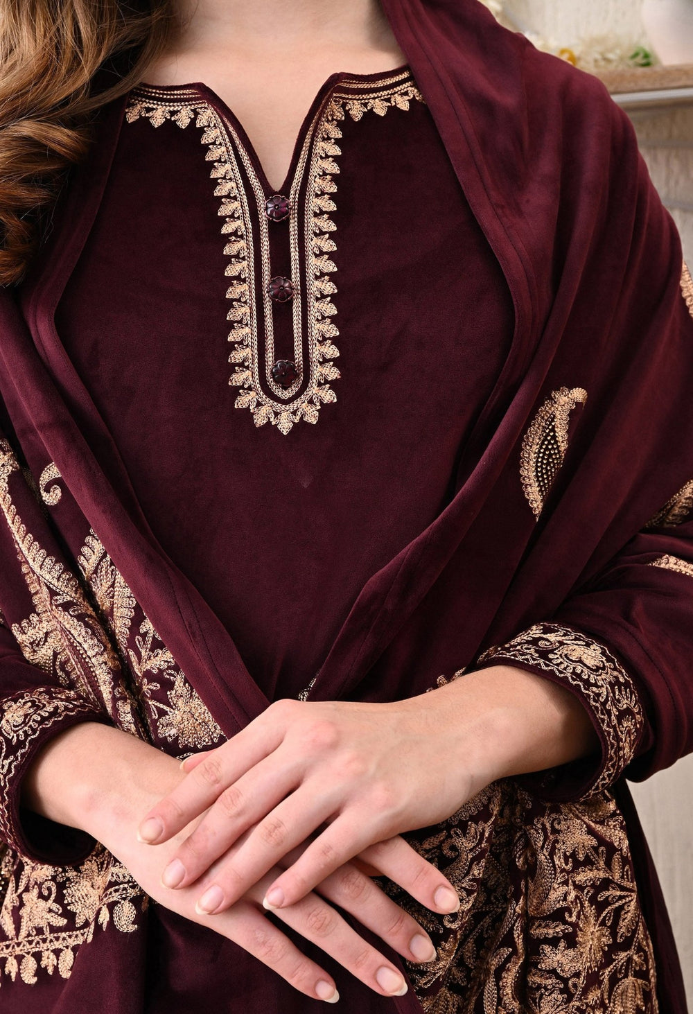 Elegant 3 - piece Pure Velvet Set - Fine Strings