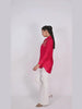 Red Silk Zari Embroidered shirt