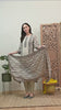 Cream Muslin Suit with Sequence Work Detailing- Set of 3