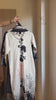Cream Printed Muslin Sequins Embroidered suit - Set of 3