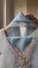 Powder Blue Soft Shimmer Silk Suit- Set of 3